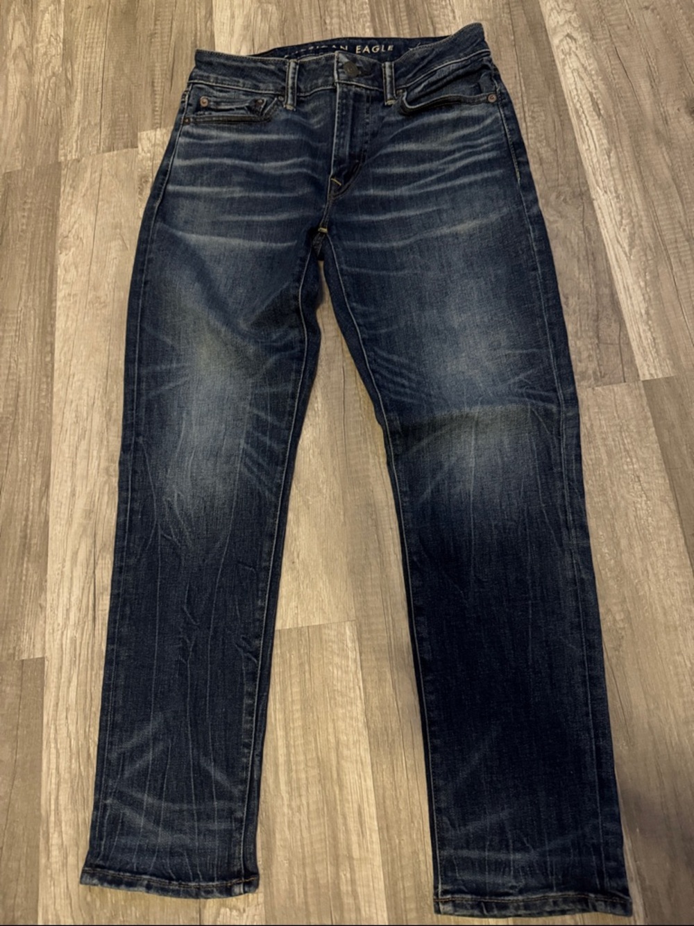 American Eagle Outfitters Men's Slim Straight Jeans in Dark Indigo sz 28